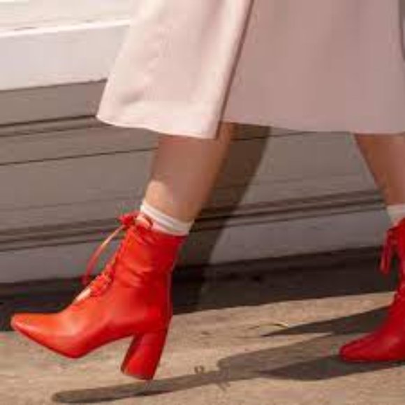 Daniella Shevel Shoes - Stylish Red Ankle Boots for Women